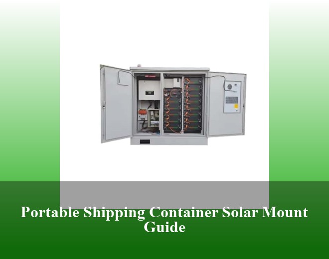 Portable Shipping Container Solar Mount Guide